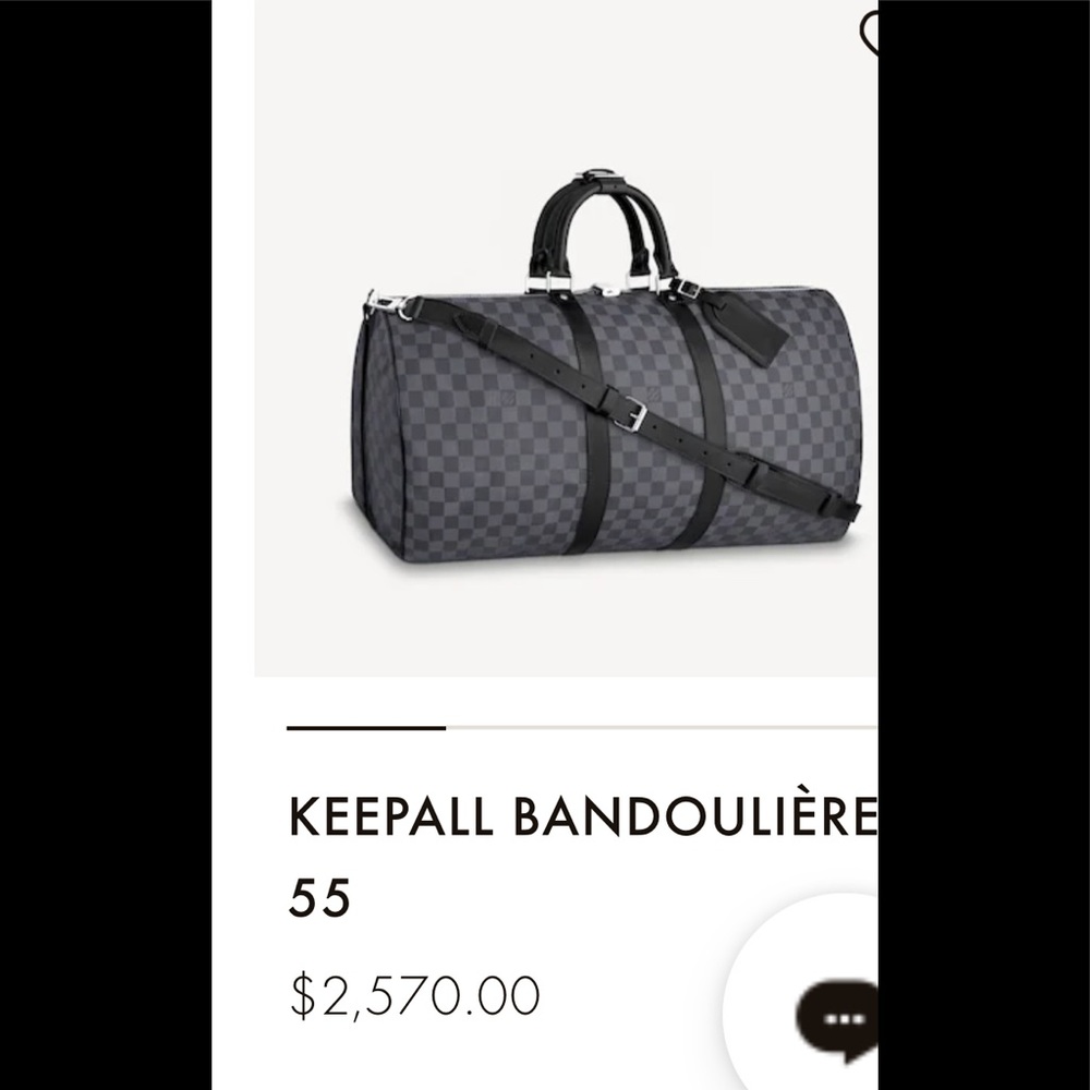 Louis Vuitton Damier Graphite Canvas Keep All 55 PERFECT w/box and locks